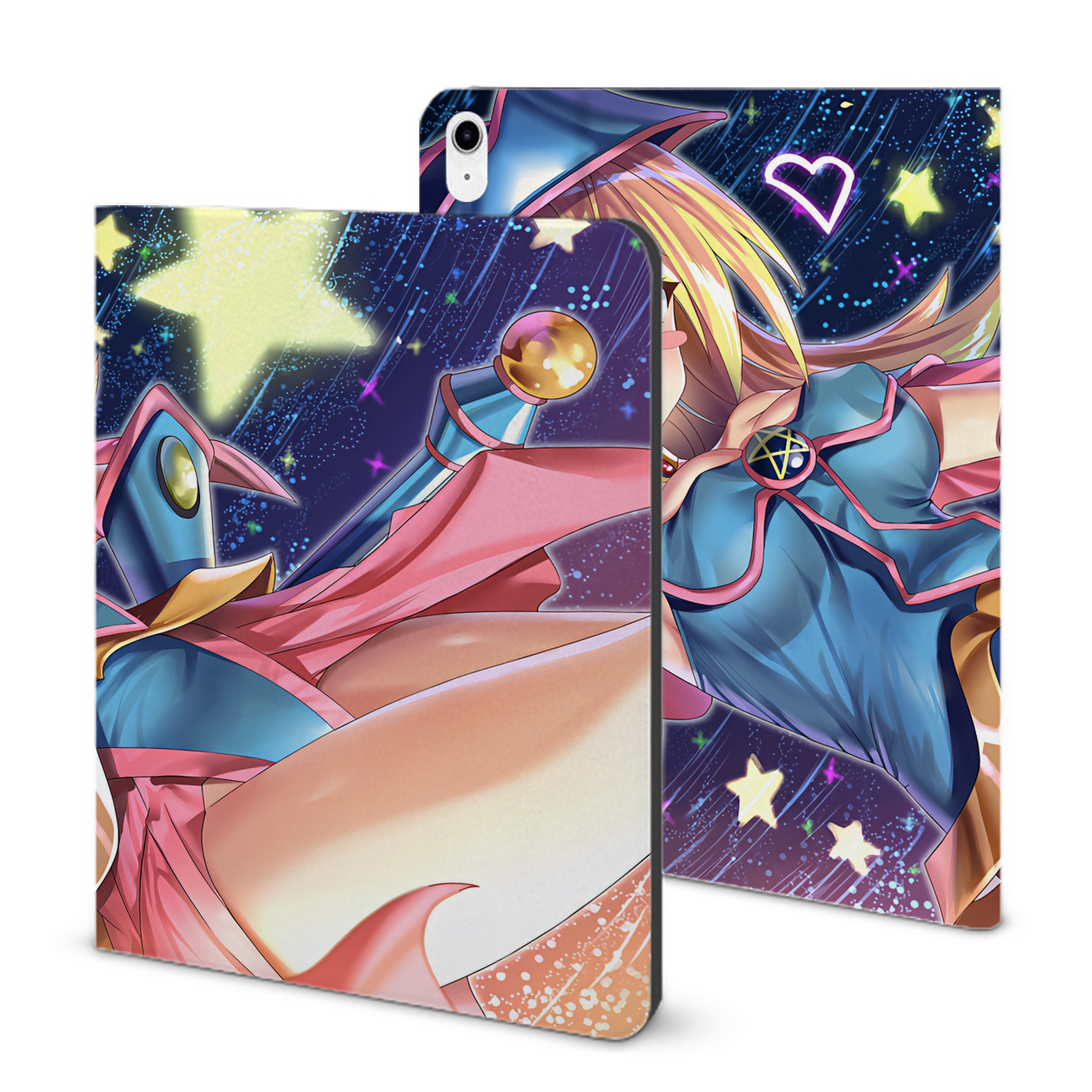 （画像用） 遊☆戯☆王 Yu-Gi-Oh! IPad ケース ブック型 PUレザー TPU 耐衝撃 軽量 薄型 ペン収納なし 全面保護 IPad 各モデル対応